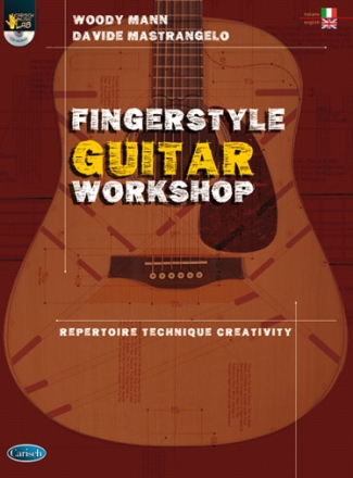 Woody Mann, Fingerstyle Guitar Workshop Gitarre Buch + CD