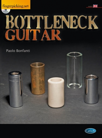 Paolo Bonfanti, Bottleneck Guitar (English) Gitarre Buch + CD