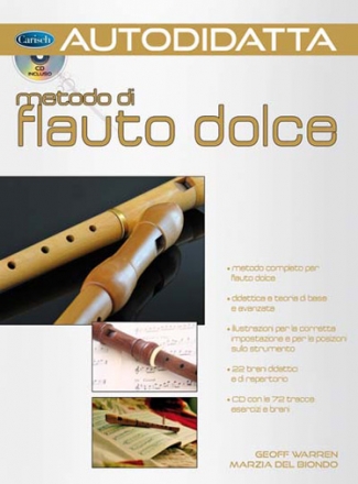 Marzia del Biondo, Autodidatta Metodo Per Flauto Dolce Recorder Buch + CD