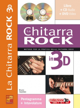 Bruno Tazzino, La Chitarra Rock in 3D Gitarre Buch + CD + CD-ROM