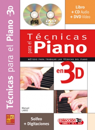 Tcnicas para Piano 3D (+CD-audio/ROM+DVD para piano