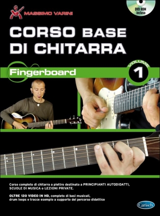 Massimo Varini, Corso Base Di Chitarra - Fingerboard Vol. 1 Gitarre Buch + DVD