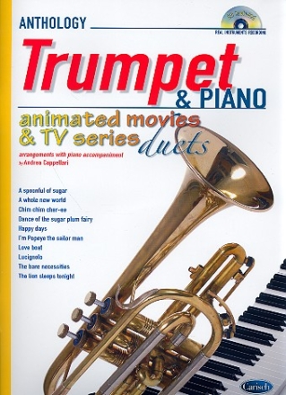 Animated Movies and TV Series Duets (+CD): for trumpet and piano