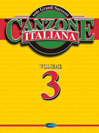 Canzone Italiana Volume 3 per voce e chitarra Songbook