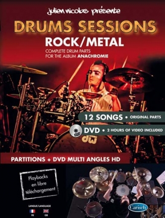 Julien Nicolas, Nicolas Drums Sessions Drums Schlagzeug Buch + DVD