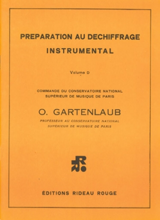 Odette Gartenlaub, Prparation au dchiffrage instrumental - Vol D Theory Buch