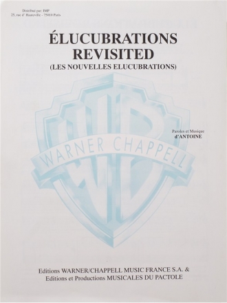 Elucubrations Revisited Vocal and Piano Buch