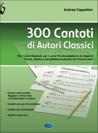 Andrea Cappellari, 300 Cantati di Autori Classici Vocal Buch