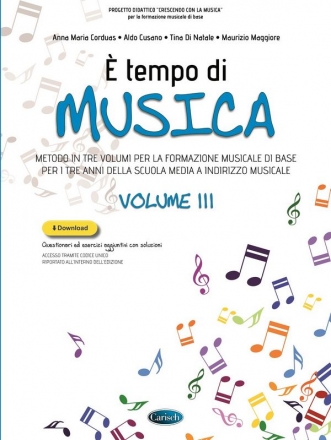 Anna Maria Corduas_Aldo Cusano_Tina Di Natale,  Tempo Di Musica Volum Theory and Education Buch + Online-Audio