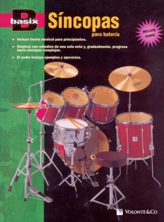 Basix Sncopas bateria Schlagzeug Buch + CD