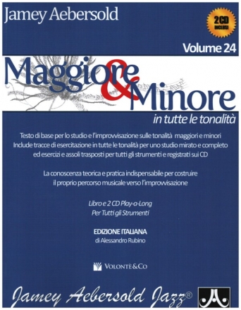 Aebersold vol.24 Maggiore e Minore (+2CD's) per tutti gli strumenti (it)