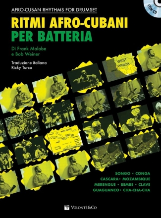 Frank Malabe_Bob Weiner, Ritmi Afro-Cubani Per Batteria Schlagzeug Buch + CD