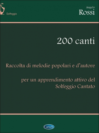 A. Rossi, Canti (200) Vocal Buch