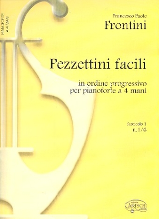 Pezzettini facili vol.1 per pianoforte a 4 mani,  partitura