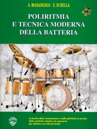 Agostino Marangolo, Poliritmia e Tecnica Moderna della Batteria Schlagzeug Buch + CD