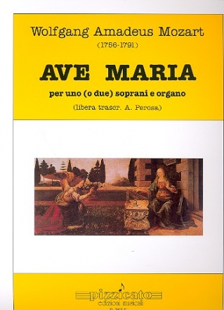 Ave Maria per 1 (o 2) soprani e organo