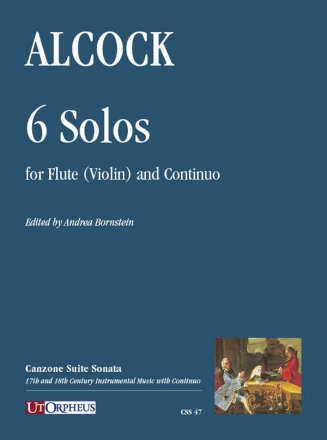 6 SOLO PER FLAUTO TRAVERSO O VIOLINO E BASSO (LONDON CA.1770) BORNSTEIN, A., ED.