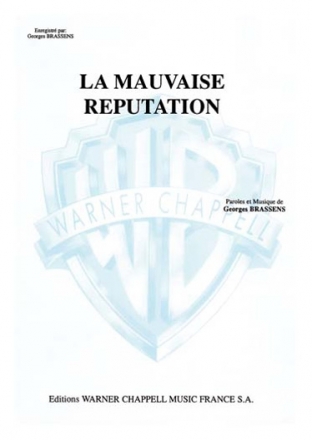 Georges Brassens, La Mauvaise Rputation Vocal and Piano Buch