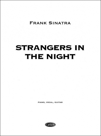 Strangers in The Night for piano, vocal and guitar