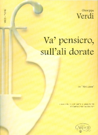 Va pensiero coro dall'opera Nabucco per voce e pianoforte