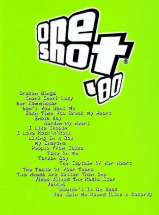 One Shot '80: Songbook Melodie- ausgabe mit Akkordbez.