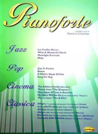 Jazz pop cinema classica: per pianoforte