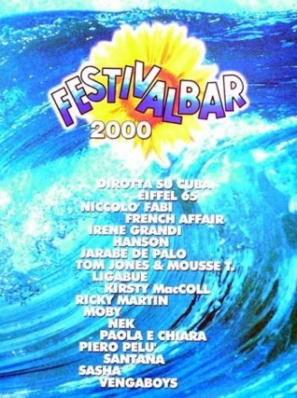 FESTIVALBAR 2000: SONGBOOK MELODIEAUSABE MIT AKKORDBEZEICHNUNG