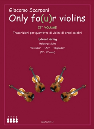 Giacomo Scarponi - Only fo(u)r Violins - Volume 2 String Quartet set