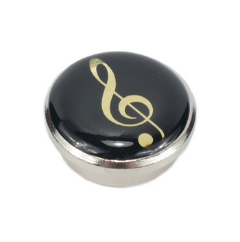 Magnet extra stark Violinschlssel schwarz/gold 2,5 cm Metall (Neodym)