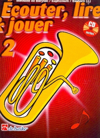 couter, lire, jouer vol.2 (+CD) pour baryton/euphonium/saxhorn (cl de sol) (frz)