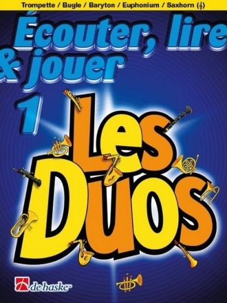 couter, lire, jouer vol.1 - Les Duos pour 2 trompettes/bugles/barytons/euphoniums/saxhorns (frz) partition