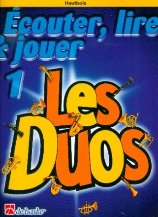 couter, lire, jouer vol.1 - Les Duos pour 2 hautbois (frz) partition