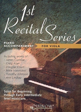 First Recital Series for viola piano accompaniment