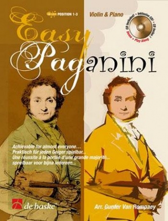 Easy Paganini (+2CDs) for violin and piano