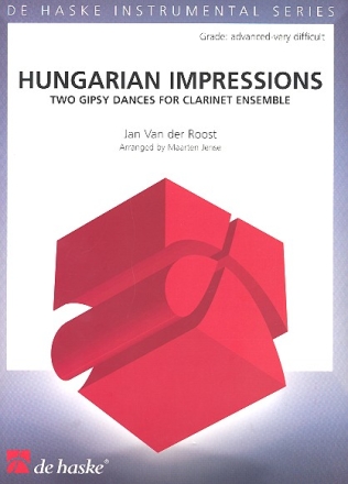 Hungarian Impressions for clarinet ensemble 2 Gipsy Dances