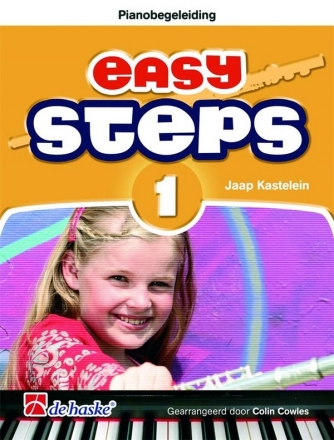 Jaap Kastelein_Klaas de Jong Easy Steps 1 - pianobegeleiding fluit Piano Accompaniment Buch