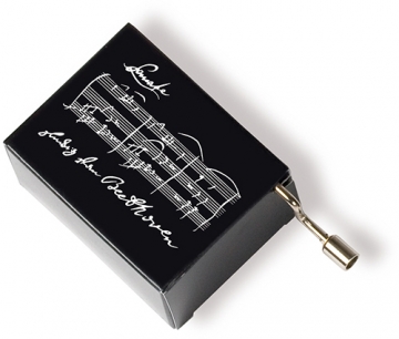 Musikbox Beethoven schwarz 5,7 x 4,5 x 3cm