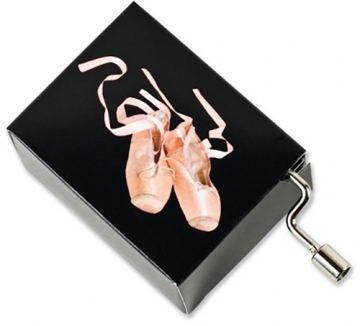 Musikbox Ballett schwarz 5,7 x 4,5 x 3cm