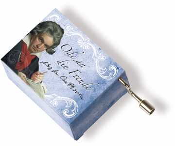 Musikbox Beethoven blau 5,7 x 4,5 x 3cm