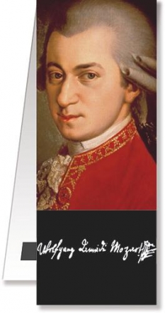 Lesezeichen Mozart Portrait magnetisch 10,5x4,4cm