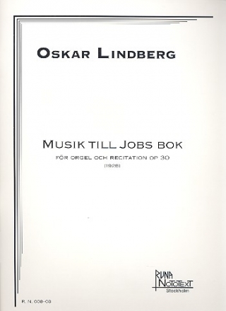 Musik till Jobs Bok vol.1 op.30 fr Sprecher und Orgel