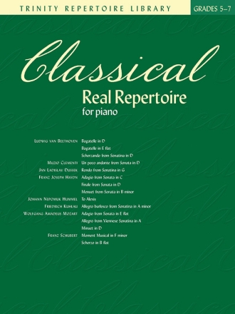 Classical real repertoire for piano Trinity repertoire library grade 5-7