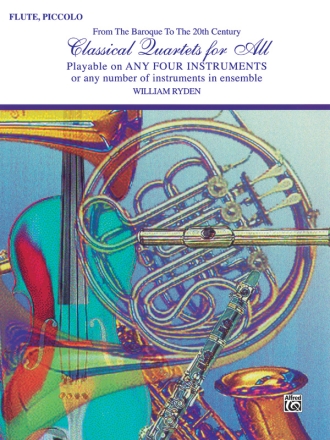 Classical Quartets for all for 4 flutes (piccolos) score