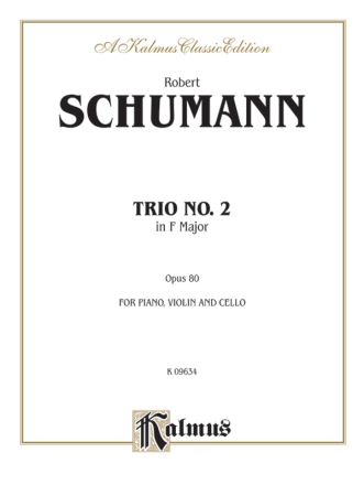 Trio F major No.2 op.80 for piano, violin and violoncello parts