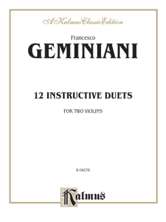 12 instructive Duets for 2 violins