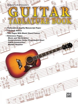 Guitar Tablature Book Notenpapier Tabulatur mit Perforation fr Gitarre