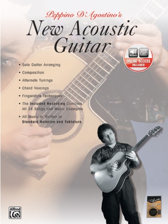 Peppino d'Agostino's new acoustic guitar: with standard notation tablature/chords and  CD