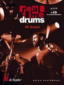 Arjen Oosterhout Real Time Drums - 10 brani (IT) Schlagzeug Buch + CD