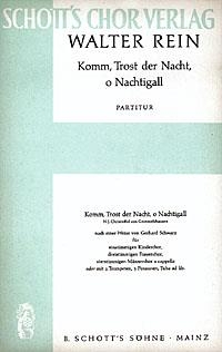 Komm, Trost der Nacht, o Nachtigall fr gemischten Chor (SSA/TTBB), Kinderchor (S), Mnnerchor (TTBB) a ca Partitur