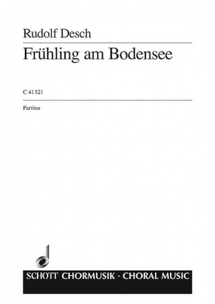 Frhling am Bodensee fr Mnnerchor (TTBB), Solo (T) und Klavier Partitur